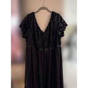 Torrid Black Sequin Maxi Dress – Women’s Size 20